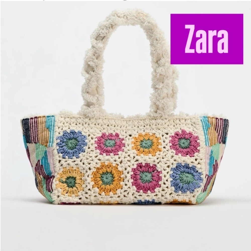 NEW  ZARA VIRAL CUTE CROCHET EMBROIDERED BAG
🚨FINAL PRICE NO DISCOUNT